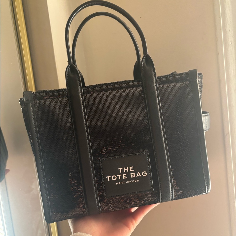 Marc Jacobs Black Sequin Tote Bag